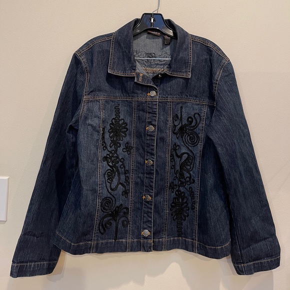Denim Jacket w/ Detail by Chico’s - Picture 1 of 7